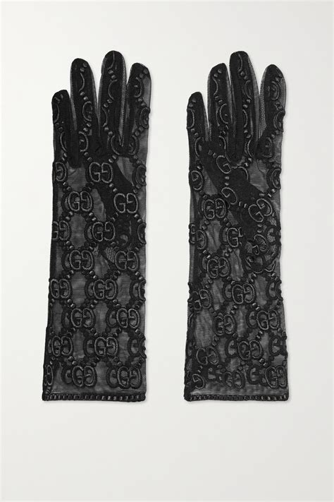 gucci lace gloves dupe|gucci embroidered tulle gloves.